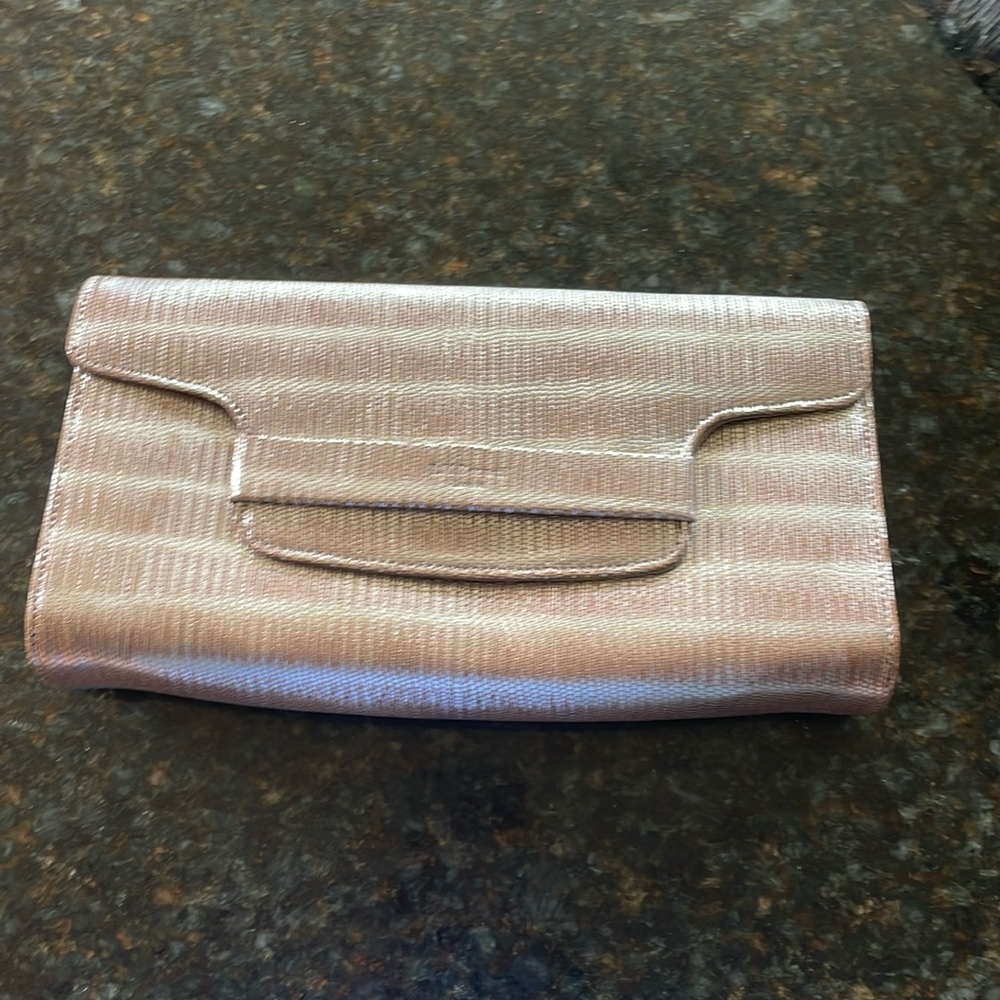 LK Bennett metallic “Ella” clutch